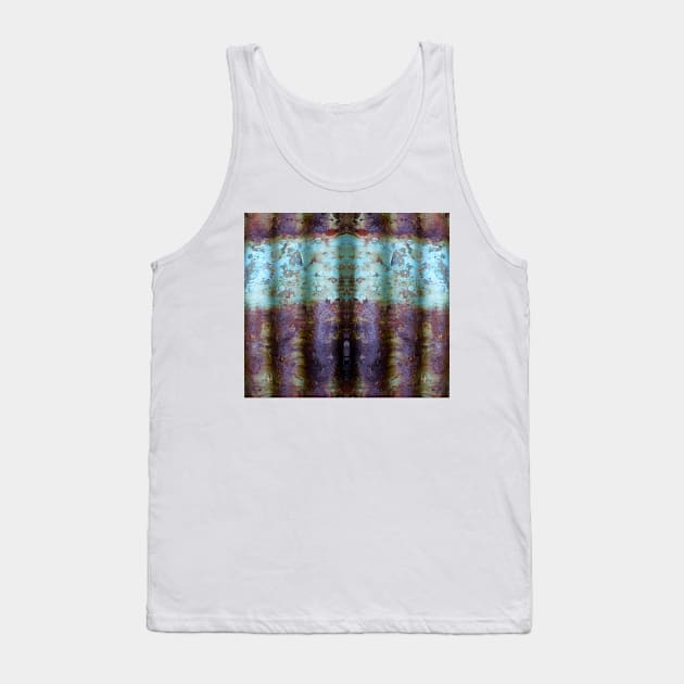 Corrugated Abstract in Purple and Blue - by Avril Thomas Tank Top by MagpieSprings